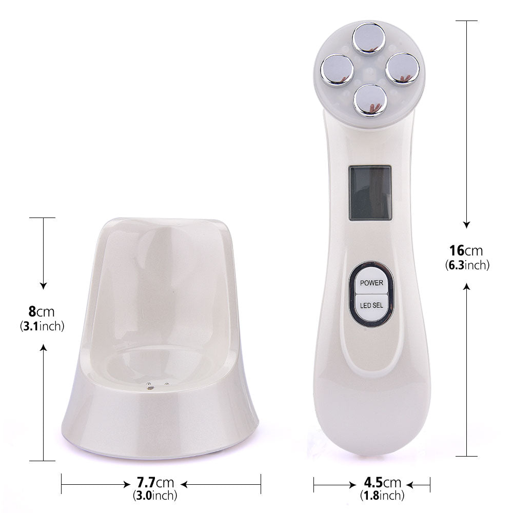 Home RF RF Beauty Device with LED and Microcurrent